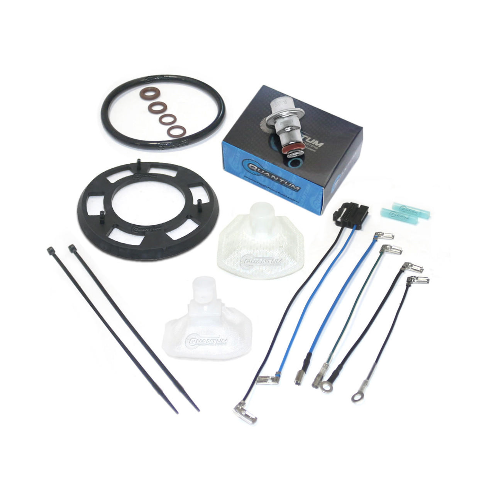 Quantum Fuel Systems Fuel Pump Repair Kit w/ Fuel Pressure Regulator, Tank Seal, Strainer for the Honda CB500 '13-23, CB500F '13-18 & etc. Quantum Fuel Systems Fuel Pump Repair Kit w/ Fuel Pressure Regulator, Tank Seal, Strainer for the Honda CB500 '13-23, CB500F '13-18 & etc.
